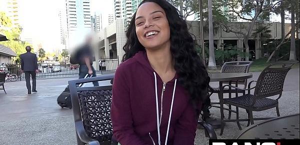  Maya Bijou Petite Latin Teen Flashes Tits In Public